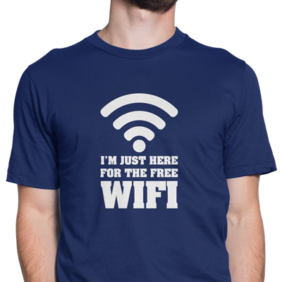 i'm just here for the free wi-fi